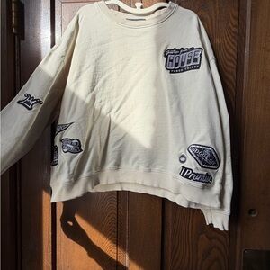 Women's Cream Graphic Sweater